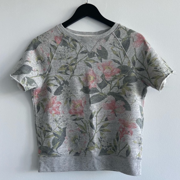 Levi’s Crewneck Short Sleeve Floral Sweater Tee - Picture 1 of 1